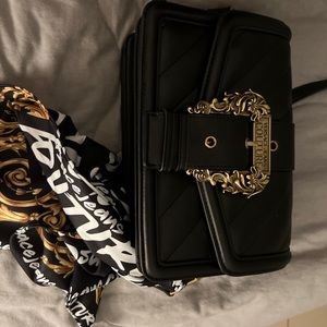 Versace medium size purse with scarf both new